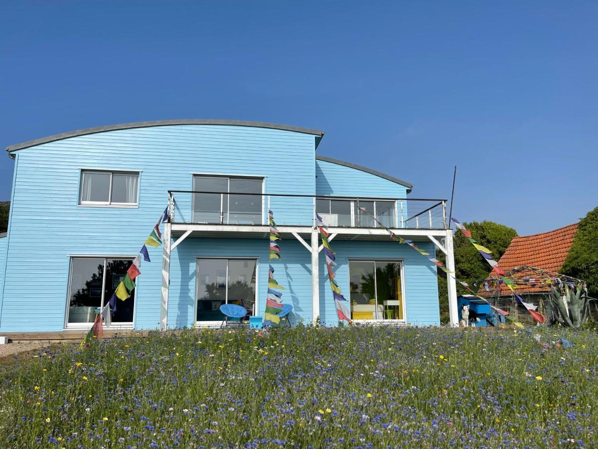 La Maison Bleue-Sciotot-Les Pieux Exterior foto